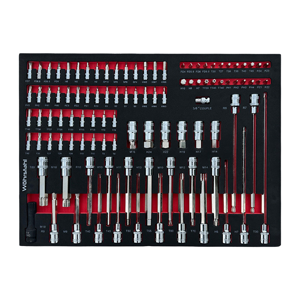 Tool cabinet Wöhrstahl 7/7, 207 pieces
